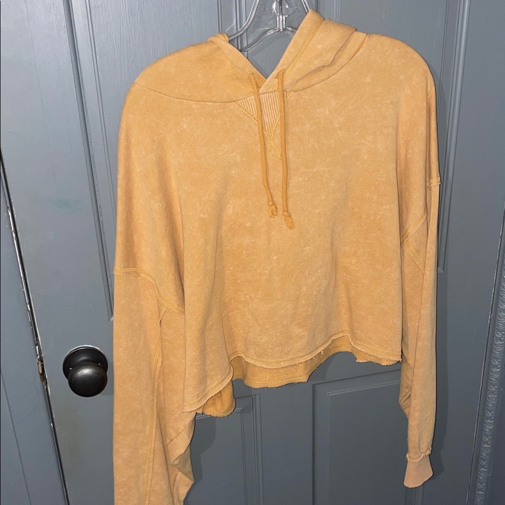 Aeropostale Women's Yellow Hoodie